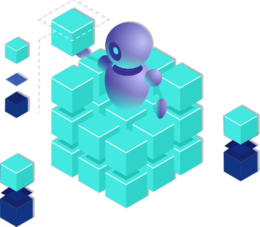 Digital Solutions Robot Illustration